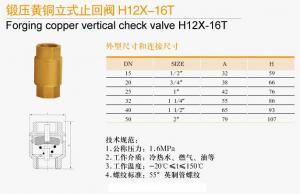 铜立式止回阀